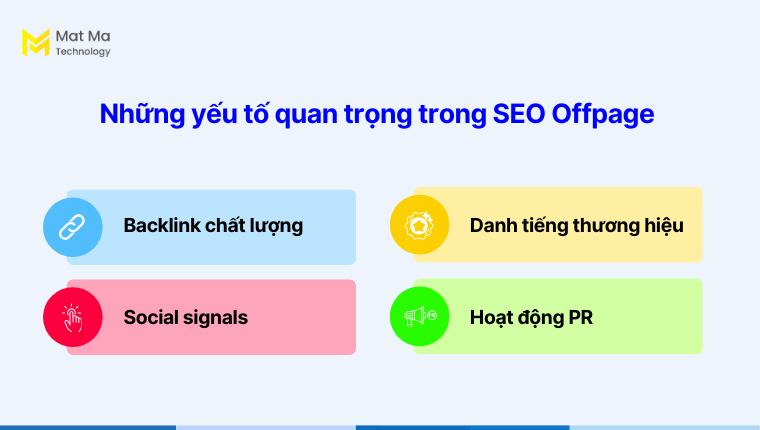 Những yếu tố quan trọng trong SEO Offpage