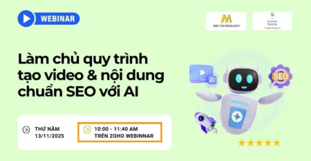 webinar chia sẻ quy trình tạo video & nội dung chuẩn SEO với AI