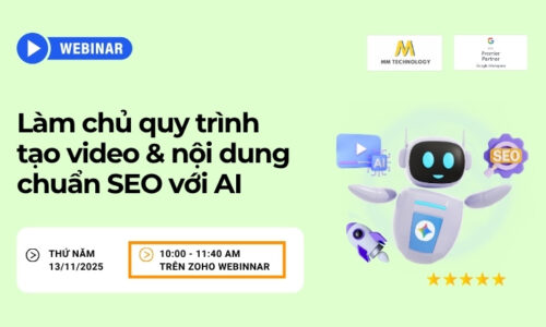 webinar chia sẻ quy trình tạo video & nội dung chuẩn SEO với AI